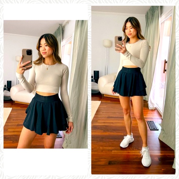 NWT - Lululemon Court Rival HR Skirt Navy Sz.6 Tall - Picture 2 of 9